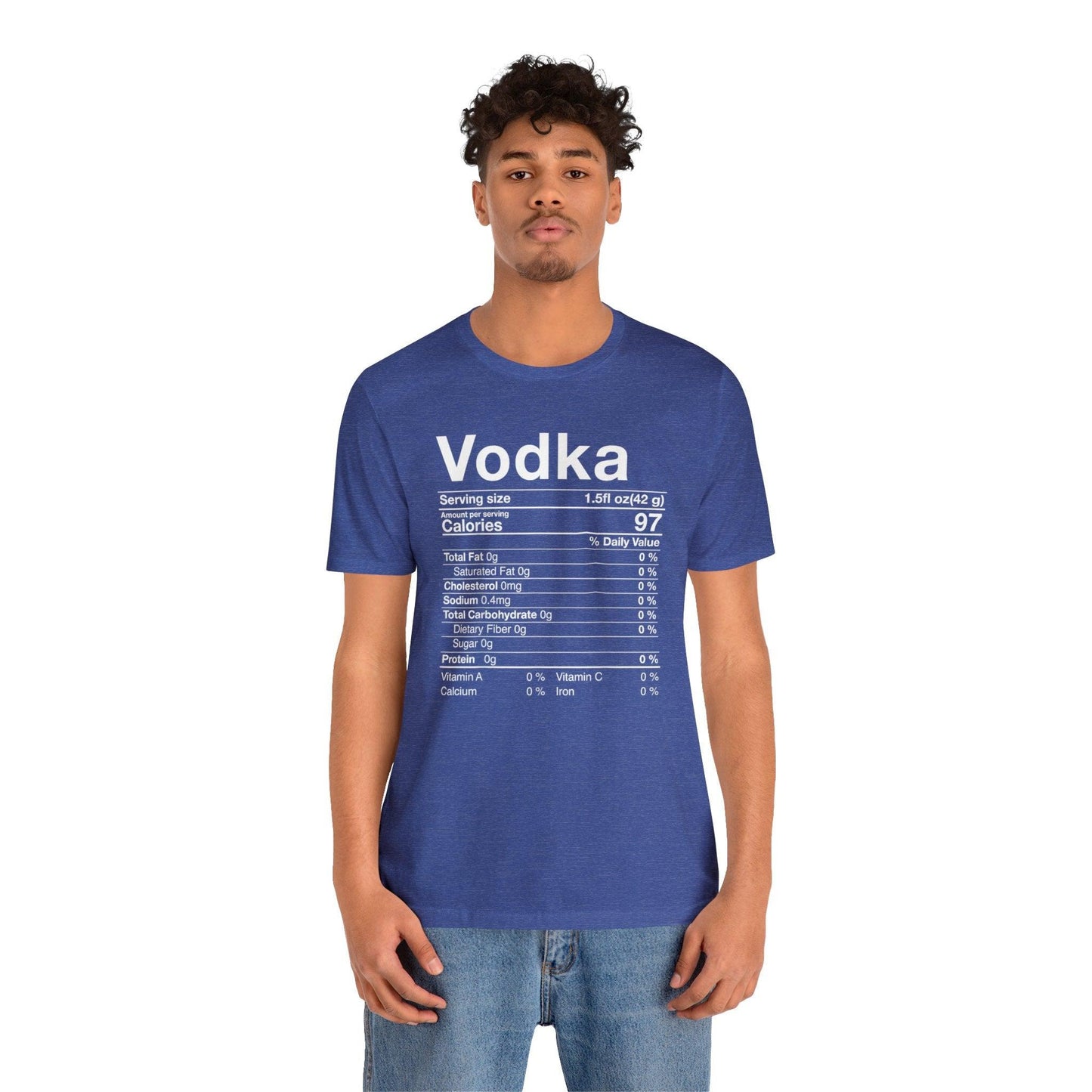 Vodka Nutritional Label - Wicked Naughty Apparel