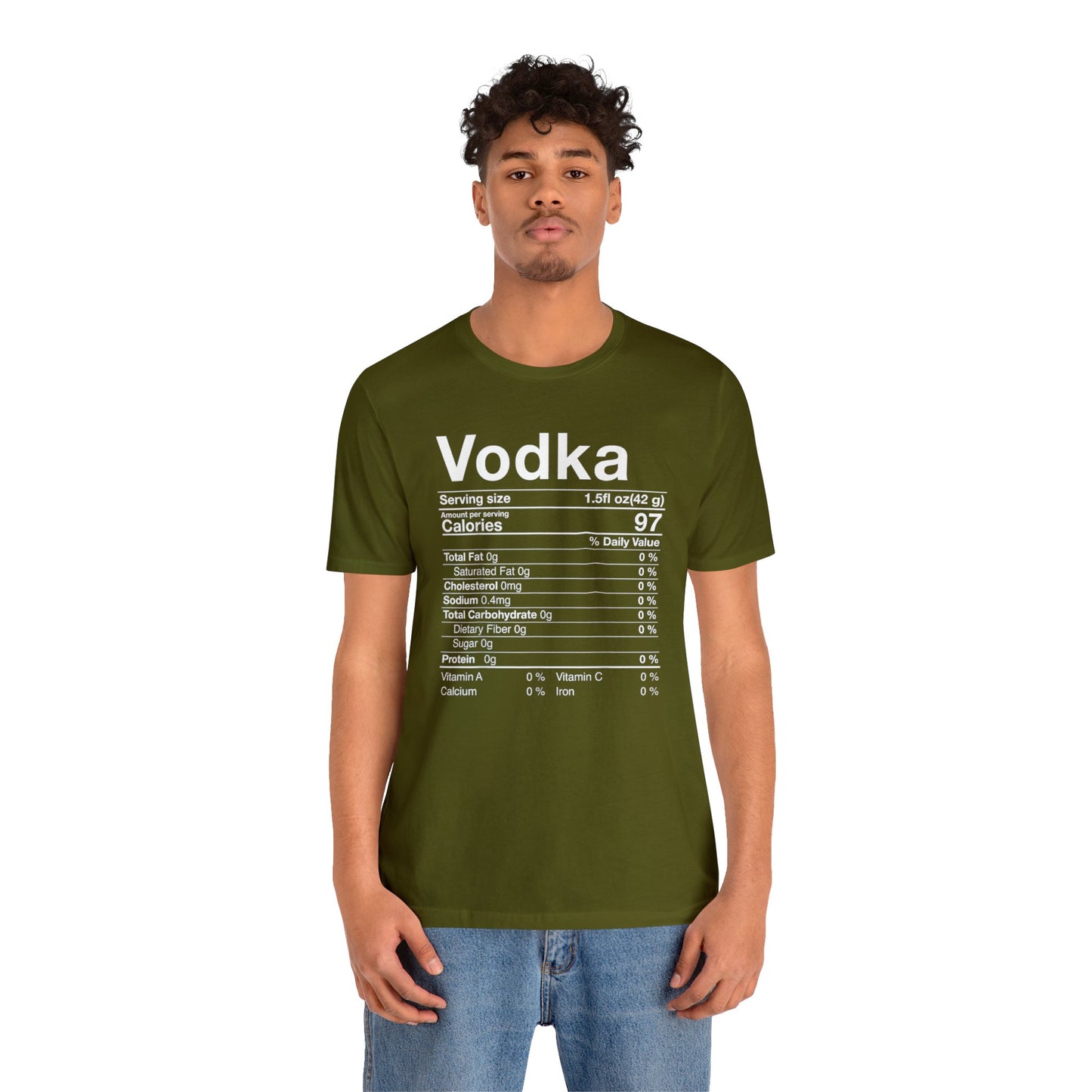 Vodka Nutritional Label - Wicked Naughty Apparel