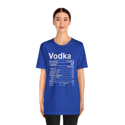 Vodka Nutritional Label - Wicked Naughty Apparel