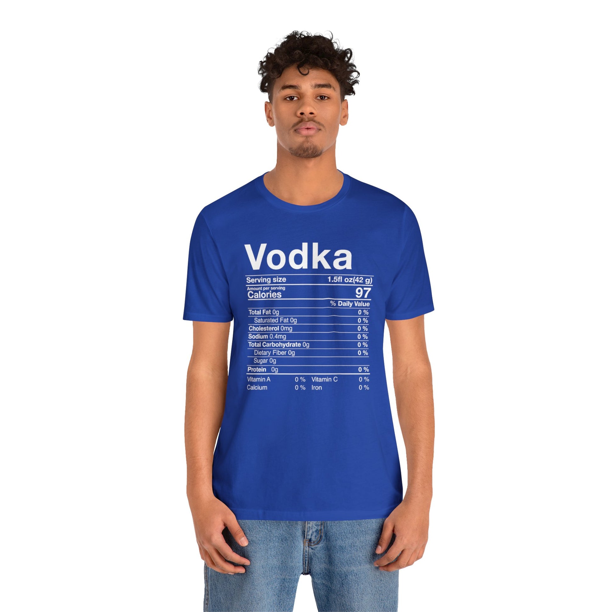 Vodka Nutritional Label - Wicked Naughty Apparel