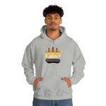 Gay Bear Flag Paw Print - Hoodie - Wicked Naughty Apparel