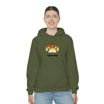 Gay Bear Flag Paw Print - Hoodie - Wicked Naughty Apparel