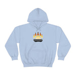 Gay Bear Flag Paw Print - Hoodie - Wicked Naughty Apparel