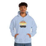 Gay Bear Flag Paw Print - Hoodie - Wicked Naughty Apparel