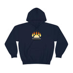 Gay Bear Flag Paw Print - Hoodie - Wicked Naughty Apparel