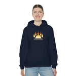 Gay Bear Flag Paw Print - Hoodie - Wicked Naughty Apparel