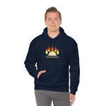 Gay Bear Flag Paw Print - Hoodie - Wicked Naughty Apparel