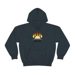Gay Bear Flag Paw Print - Hoodie - Wicked Naughty Apparel