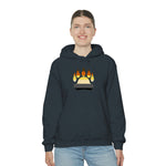 Gay Bear Flag Paw Print - Hoodie - Wicked Naughty Apparel