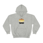 Gay Bear Flag Paw Print - Hoodie - Wicked Naughty Apparel