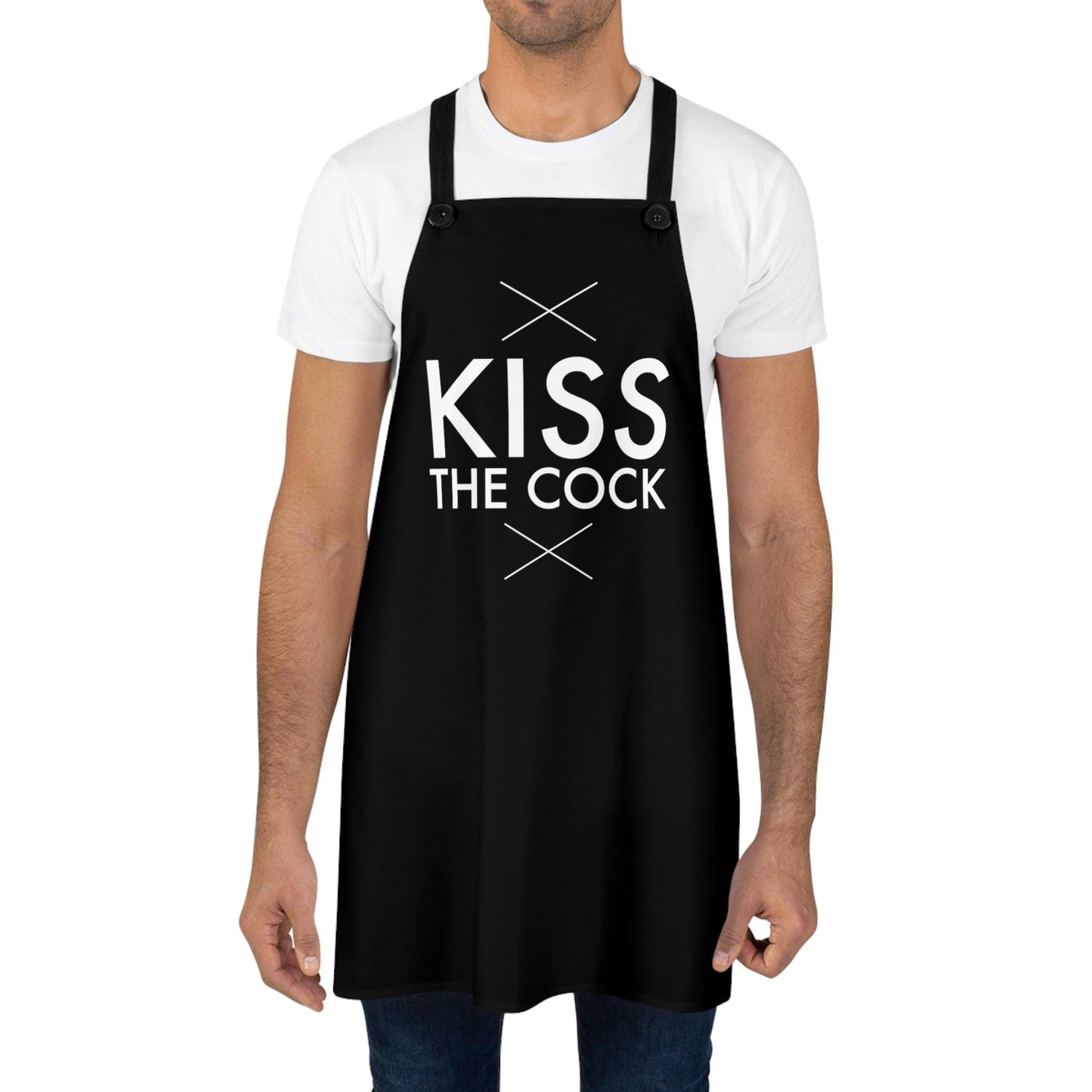 Kiss the Cock - Apron - Wicked Naughty Apparel