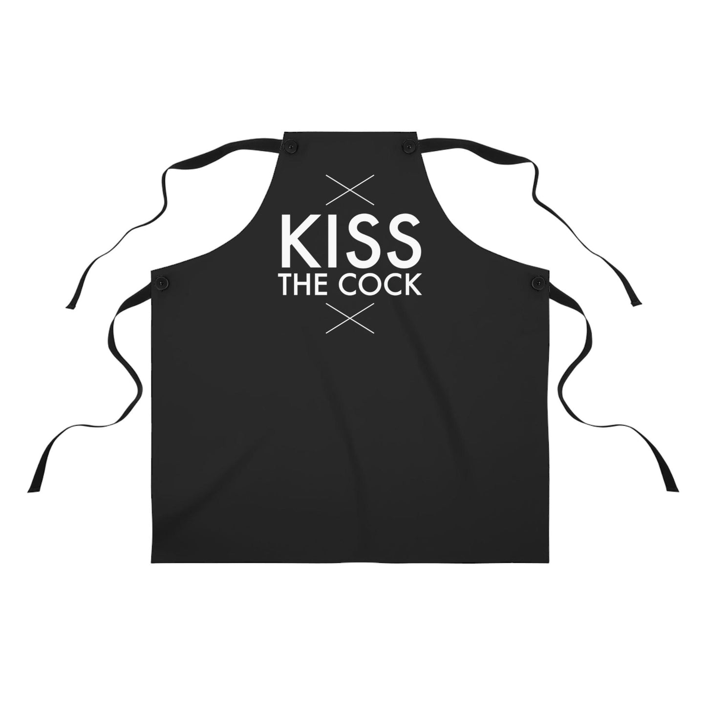 Kiss the Cock - Apron - Wicked Naughty Apparel