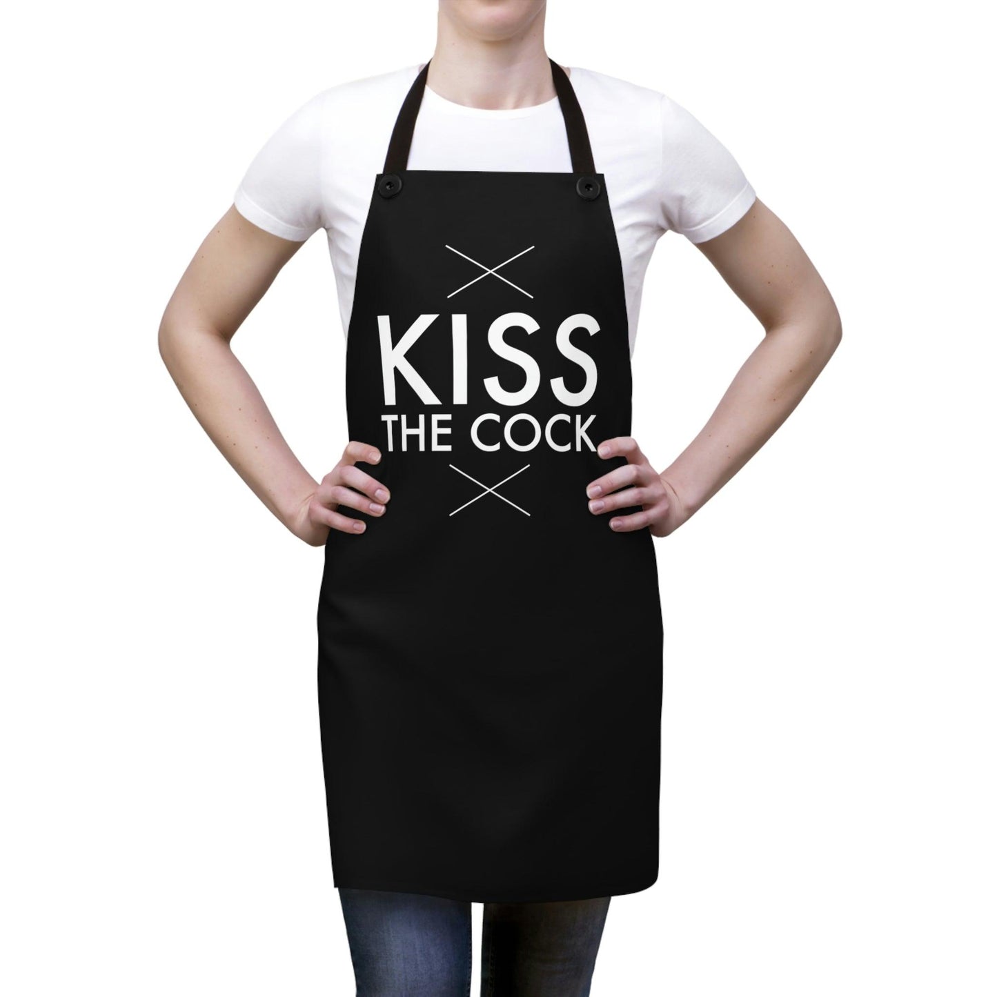 Kiss the Cock - Apron - Wicked Naughty Apparel