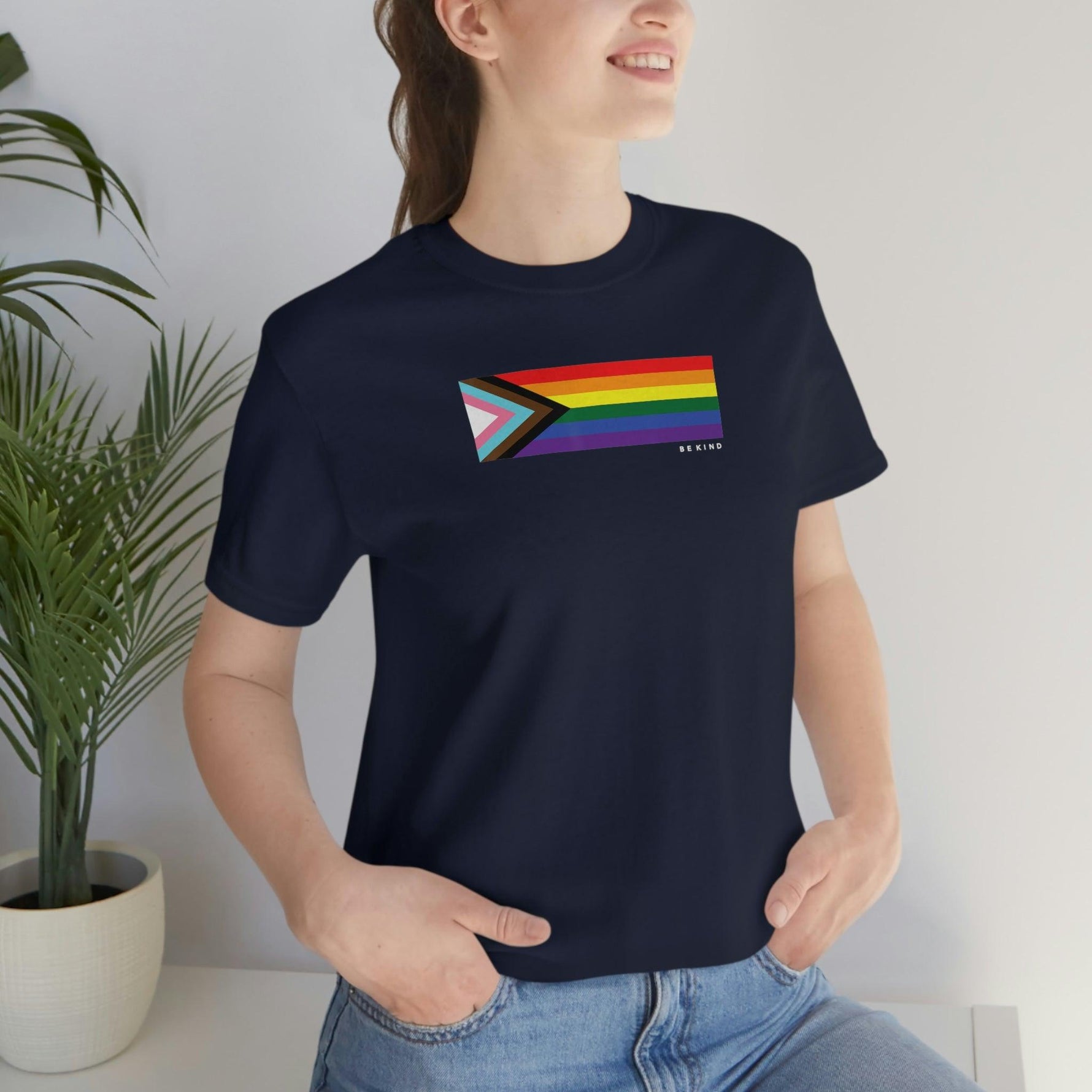 LGBTQ Pride Progress Flag - Be Kind - Wicked Naughty Apparel