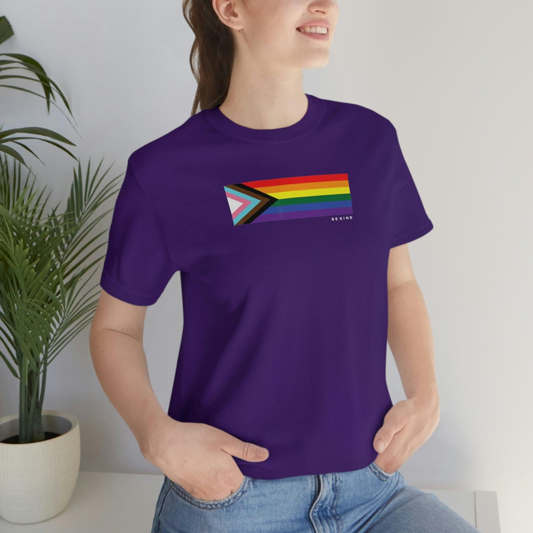 LGBTQ Pride Progress Flag - Be Kind - Wicked Naughty Apparel