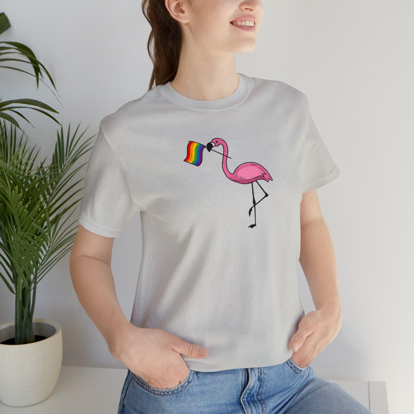 LGBTQ Proud Pink Flamingo - Wicked Naughty Apparel