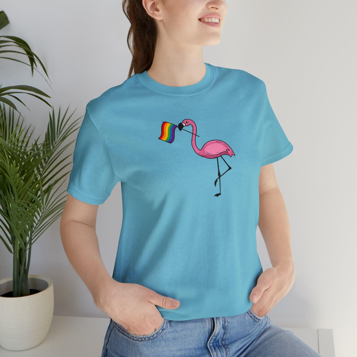 LGBTQ Proud Pink Flamingo - Wicked Naughty Apparel