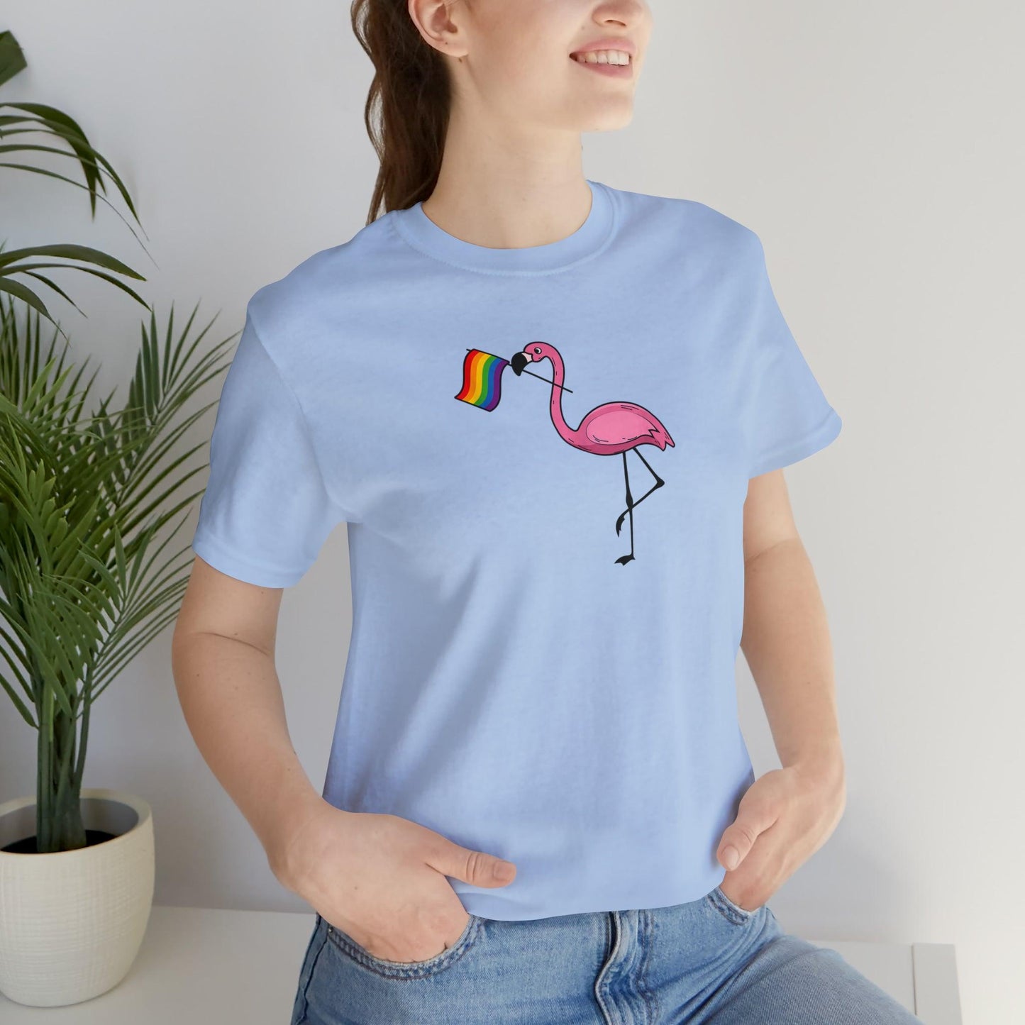 LGBTQ Proud Pink Flamingo - Wicked Naughty Apparel