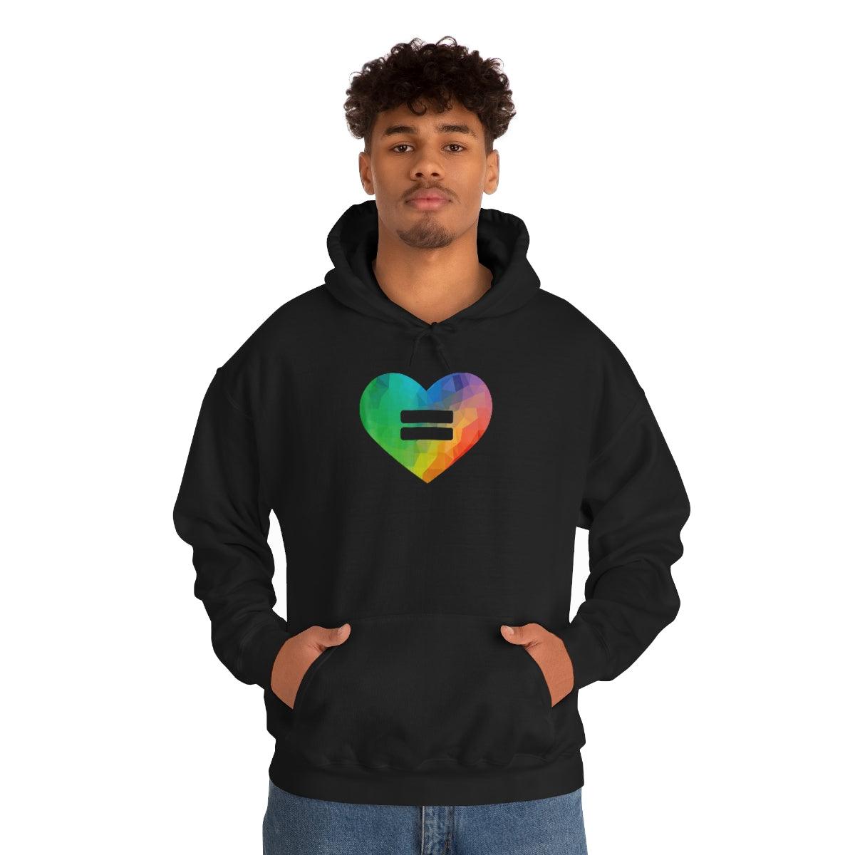 Love is Equal Heart Hoodie - Wicked Naughty Apparel