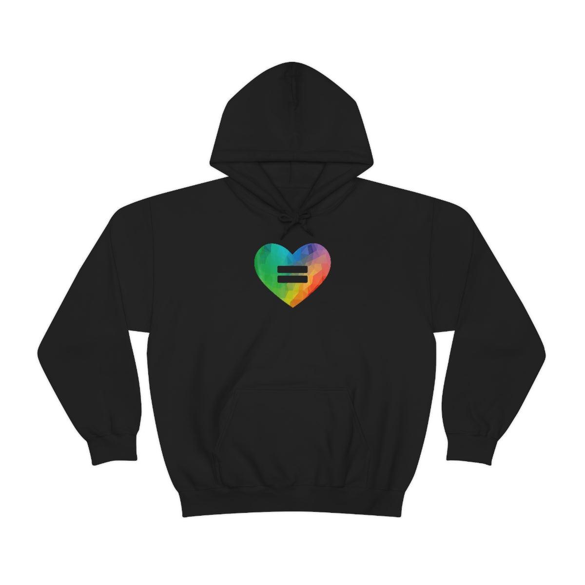 Love is Equal Heart Hoodie - Wicked Naughty Apparel