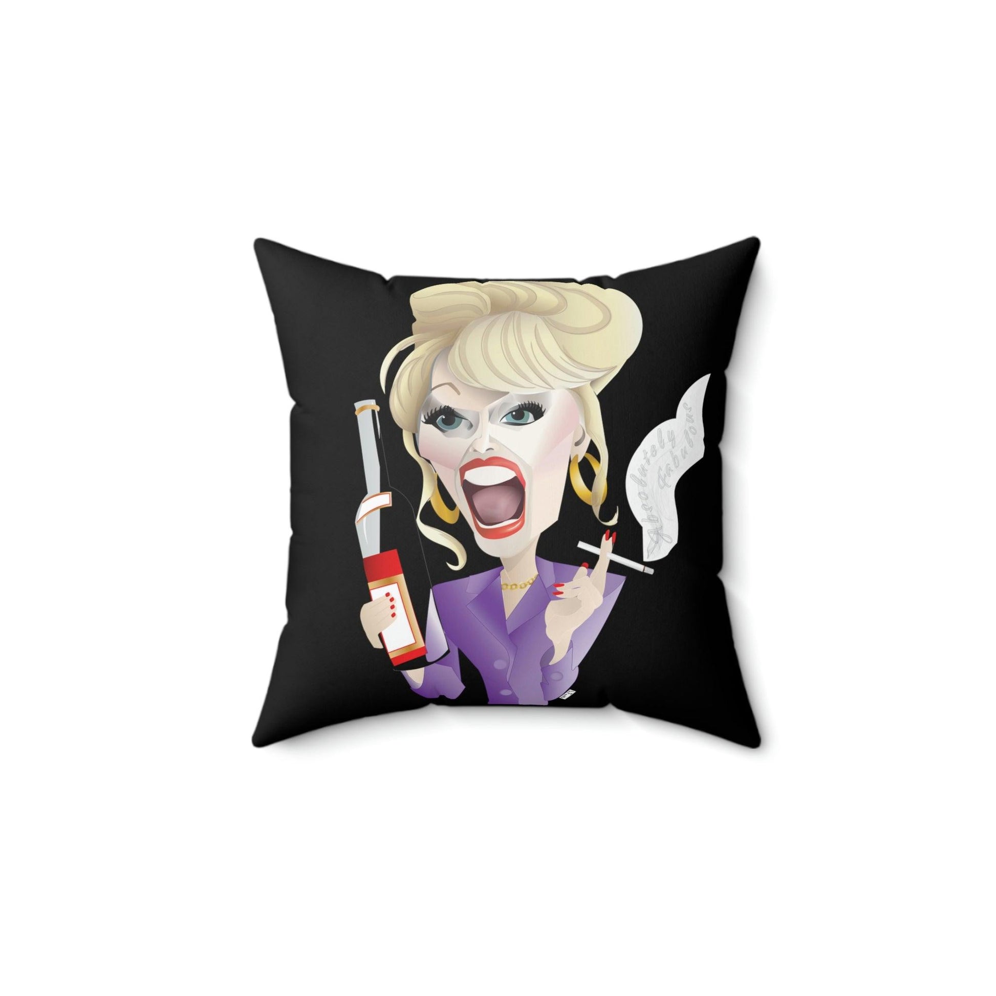 Patsy Stone Parody Accent Pillow - Wicked Naughty Apparel