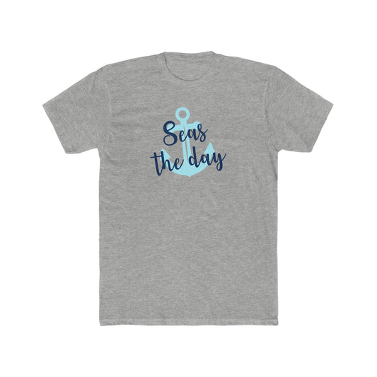 "Seas the Day" Cotton Crew Tee - Wicked Naughty Apparel
